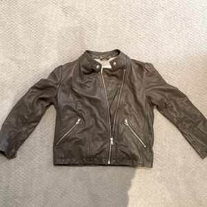 Rebecca Taylor Cropped Leather Jacket